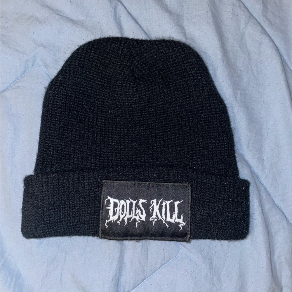 dolls kill black beanie